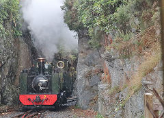 
VoR '7' at Devils Bridge Station, Vale of Rheidol Railway, October 2024