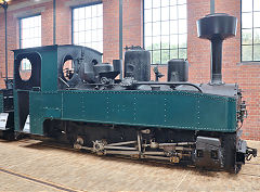 
Brigadelok 'HF968' built for the German field railways at the Vale of Rheidol Museum, October 2024