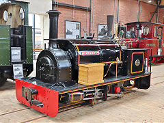 
'Margaret' from the Penrhyn Quarry Railway at the Vale of Rheidol Museum, October 2024