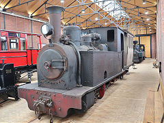 
'No 1 Sabero' from the Sabero Railway, Spain, at the Vale of Rheidol Museum, October 2024