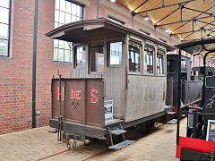 
Directors coach from the Sabero Railway, Spain, at the Vale of Rheidol Museum, October 2024