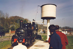 
822 at Welshpool Station, Welshpool and Llanfair Railway, March 2002