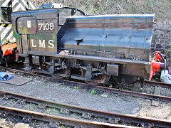 
LMS Sentinel '7109' at Midsomer Norton Station, March 2022