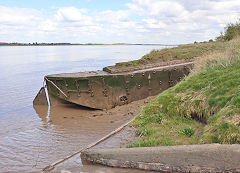 The ships graveyard at Purton, April 2018
