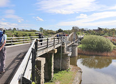 The high-level swingbridge at Sharpness, April 2018