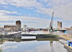 A general view of Sharpness Docks, April 2025
