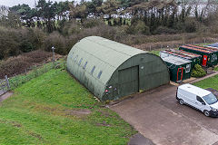 
A 'Nissan' hut at Beachley Army Camp, April 2018