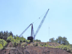 
Bixslade Quarries cranes, July 2005