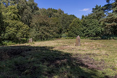 
Trafalgar Colliery, the stones mark the site of the shafts, August 2017
