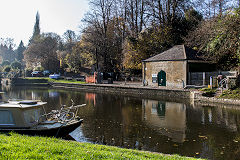 
Limpley Stoke wharf on the Kennet and Avon Canal, November 2018