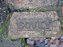 
'Bovey' Brick from Devon  used to build the engine house at Brandy Bottom, October 2024