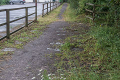
The dramway to Ram Hill Colliery, dual guage  - broad and standard, August 2019