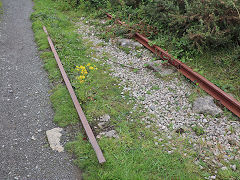 
Preserved track on the Tresavean Line, September 2023