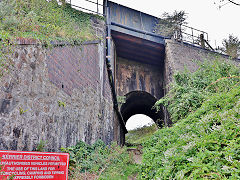 
The tunnels under the railway near Cooks Kitchen, Redruth, September 2023