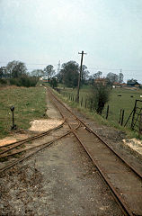 
Looking along the Colve Valley waterworks line, April 1967, © Photo courtesy of Michael Bishop