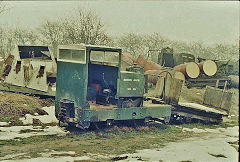 
'15 Brown Jack', MR 7148, at Leighton Buzzard sand quarries, Bedfordshire, March 1970