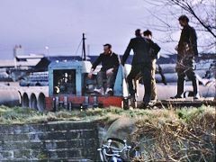 
OK 6193 at Ripley pipe works, Surrey, January 1969