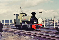 
'Melior' KS 4219 of 1924, The Bowaters Railway, Sittingbourne, March 1970