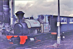 
'Premier' KS 886 of 1905, The Bowaters Railway, Sittingbourne, March 1970