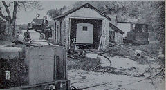 
Gould's Shed with doors and the Fauld coach, 1967, © Photo courtesy of 'Brockham Museum News' and A W Deller