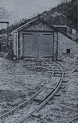
Ready for two tracks into Gould's Shed, 1976, © Photo courtesy of 'Brockham Museum News' contributors