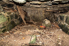 
The bunker or flue,Little Sark Silver Mine, September 2014