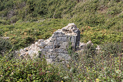 
The remains of the engine house, Little Sark Silver Mine, September 2014