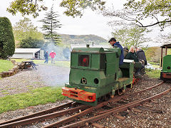 
Alan Keef's works railway, April 2024