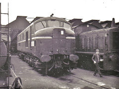 
BR/LMS 10000 on Crewe shed, May 1962