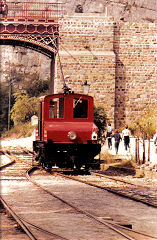 
Crich Tramway Museum, Blackpool loco EE717 of 1927, August 1985