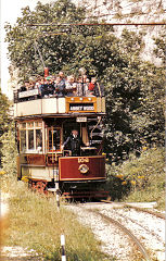 
Crich Tramway Museum, LCC tramcar No 106, August 1985