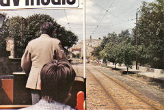 
Crich Tramway Museum, Main street scene, August 1985