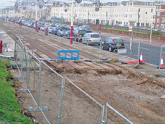 
End of the line at Starr Gate, Blackpool Tramways, Oct 2009