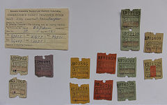 
Newcastle Corporation bus tickets from the 1960s