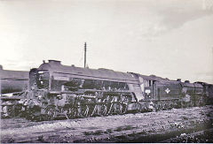 
 60155 'Aberdonian' at Darlington shed, County Durham, July 1963