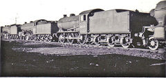 
64749 and 61449 at Darlington shed, County Durham, July 1963