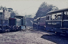 
80002 and E79964 at Keighley, West Yorkshire, September 1971