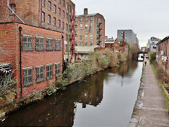 
The Ashton Canal through Ancoats, Central Manchester, Februay 2024