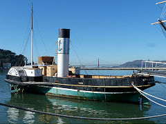 
'Balclutha' built by Connell and Co of Scotstoun, Glasgow in 1886, San Fransisco, January 2013