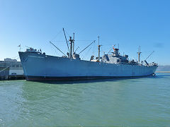 
'Jeremiah O'Brian', a 1943 Liberty Ship from South Portland, Maine, San Fransisco, January 2013