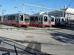 
1417, 1445 and 1498 at Balboa Park depot, San Fransisco, January 2013