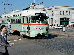 
1073 in El Paso, Texas livery at Fishermans Wharf, San Fransisco, January 2013