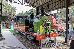 
Western Railway 594, W Bagnall 2278 of 1926, ex Gaekwar Baroda State Railway , Delhi Railway Museum, February 2016