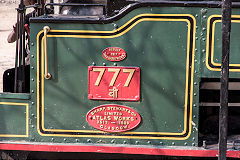
Darjeeling Himalayan Railway 777, Sharp Stewart 3517 of 1889, Delhi Railway Museum, February 2016
