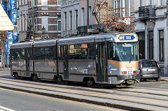
Tram '7923' at Brussels Midi, Belgium, February 2019
