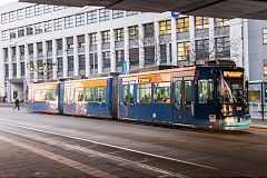 
Tram '209' at Mainz, Germany, February 2019