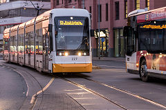 
Tram '227' at Mainz, Germany, February 2019