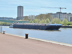 
Rouen barge on the Seine, April 2022