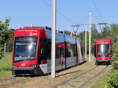 
Braunschweig trams '1458' and '1454', Germany, May 2024