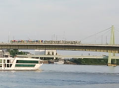 
Cologne trams crossing the Rhine, May 2024